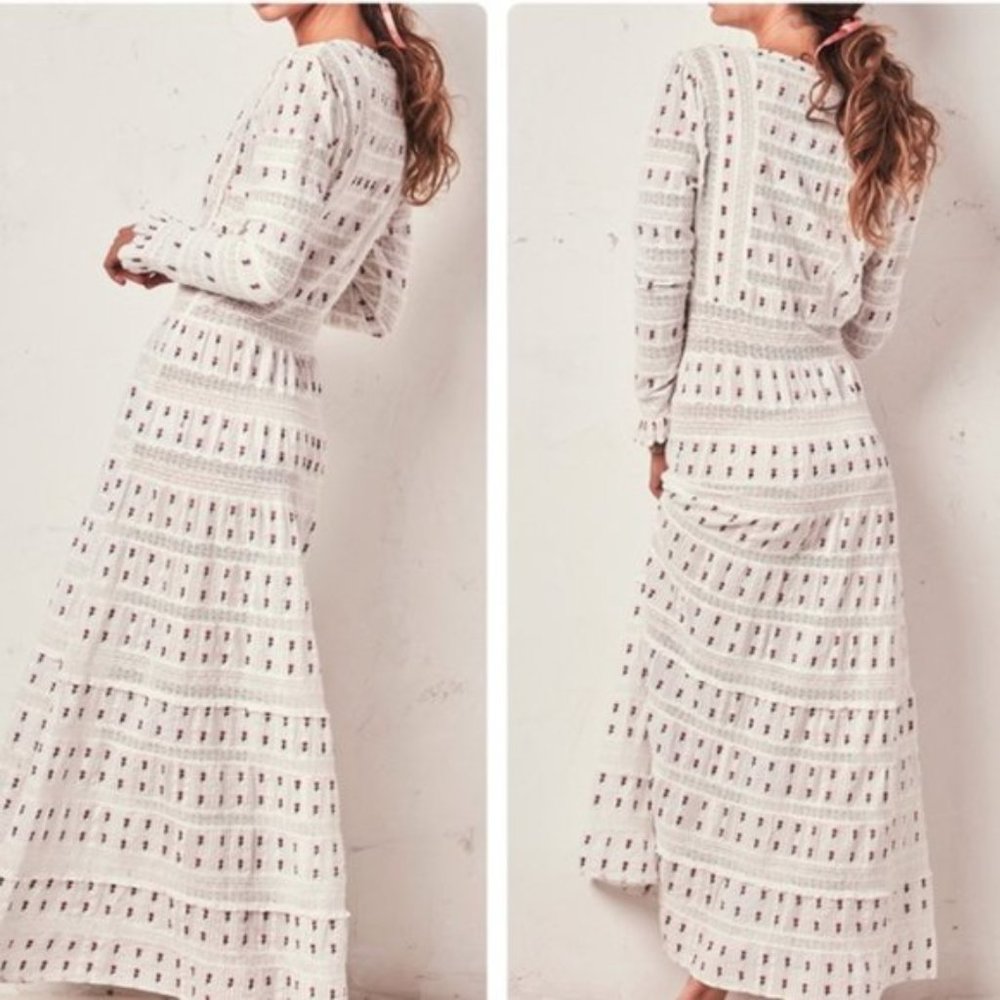 LoveShackFancy Fabiana maxi Dress embroidered 0